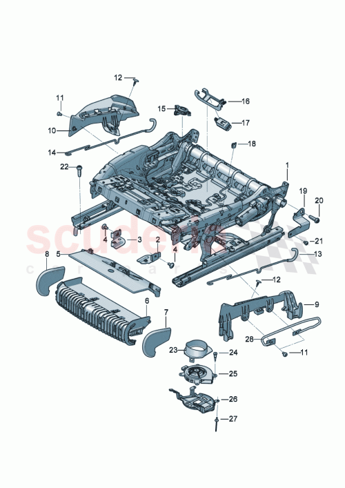 Part Diagram for Bentley 3SD882349B
