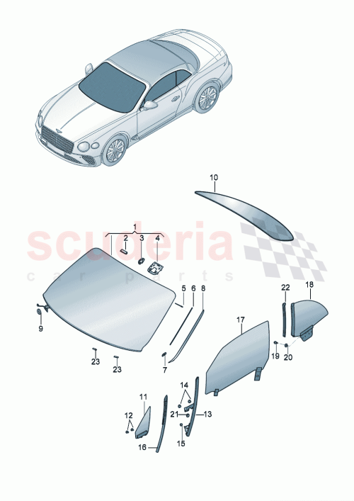 Part Diagram for Bentley 3SD845099T