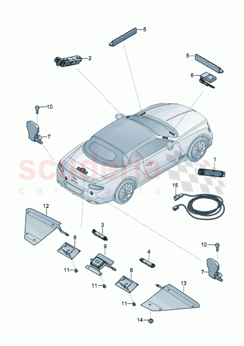 Part Diagram for Bentley 3SD035585A