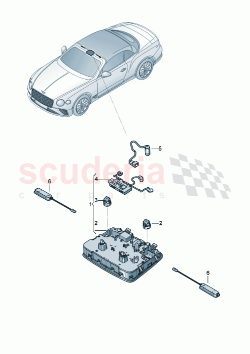 Part Diagram for Bentley 3SD959551EG