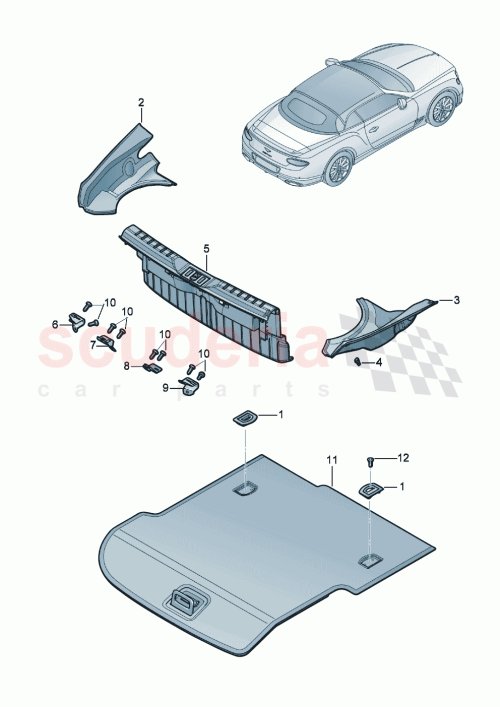 Part Diagram for Bentley 3SD863459D