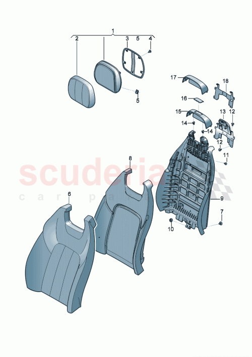 Part Diagram for Bentley 3SD885805AG