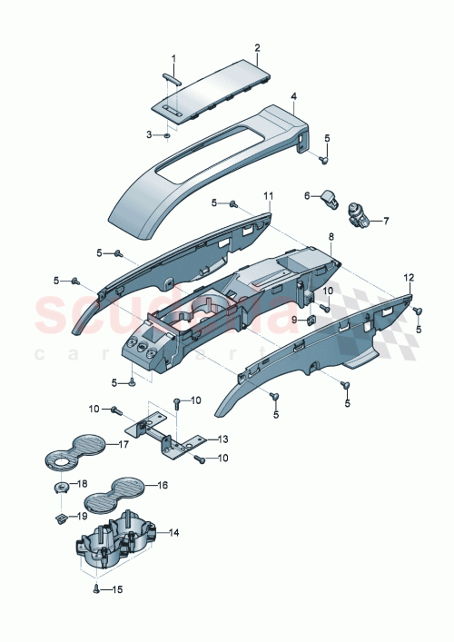 Part Diagram for Bentley 3SD 858 225 A