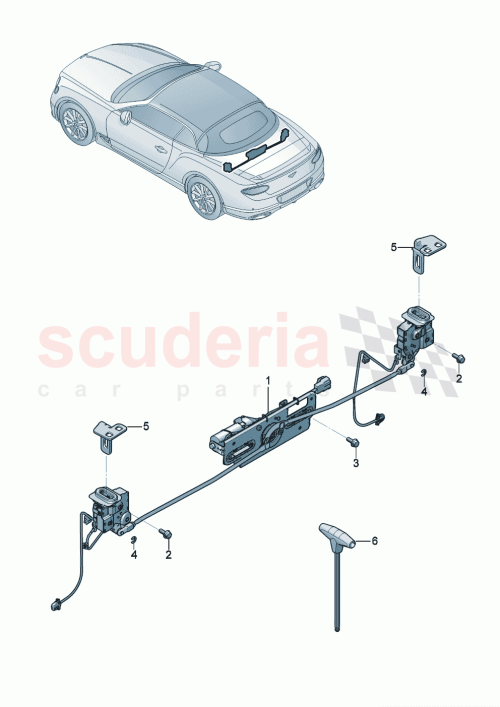 Part Diagram for Bentley 3SD825401D