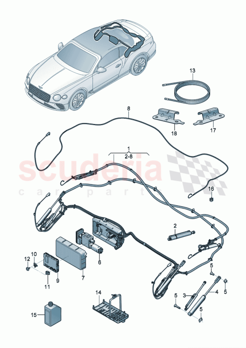 Part Diagram for Bentley 3SD871789