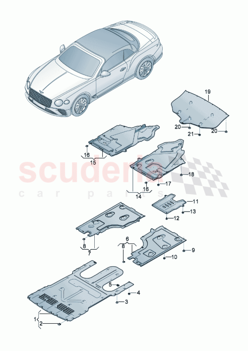 Part Diagram for Bentley 3SD804166C