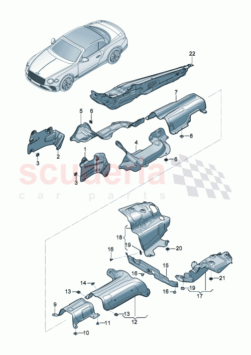 Part Diagram for Bentley 3SD804169B