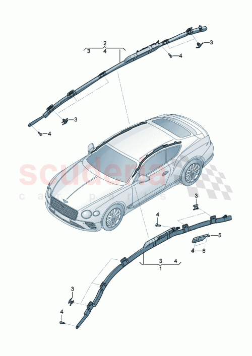 Part Diagram for Bentley 3SD880742D