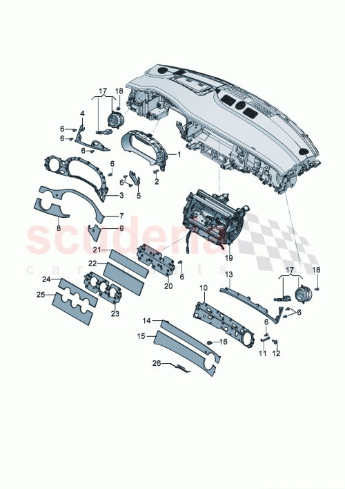 Part Diagram for Bentley 3SB867053