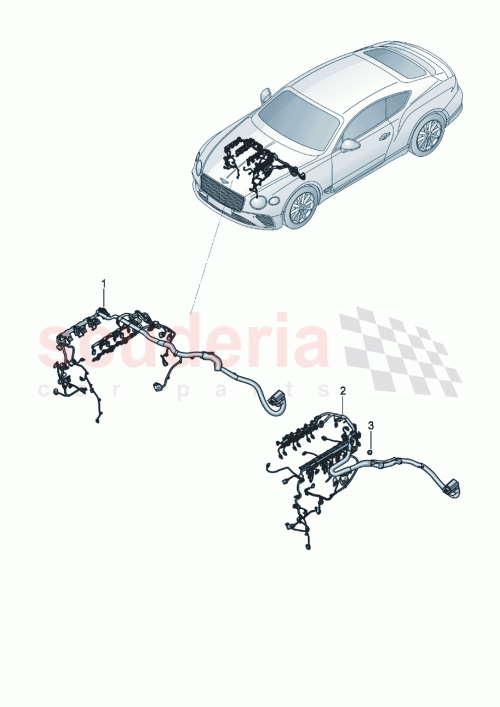 Part Diagram for Bentley 3SA971067HS