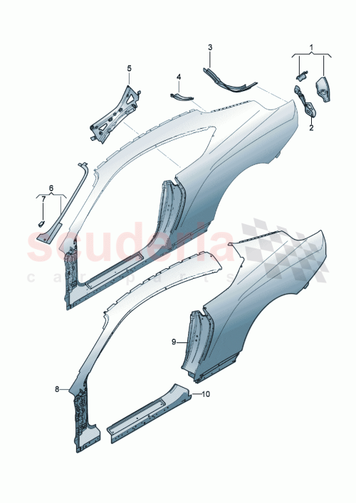 Part Diagram for Bentley 3SD898621D