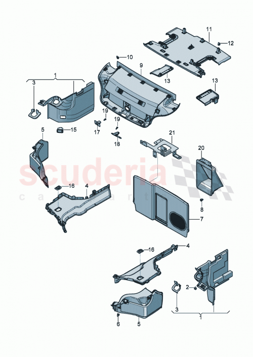 Part Diagram for Bentley 3SD867714AE