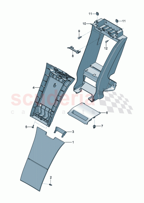 Part Diagram for Bentley 3SD 885 615 E