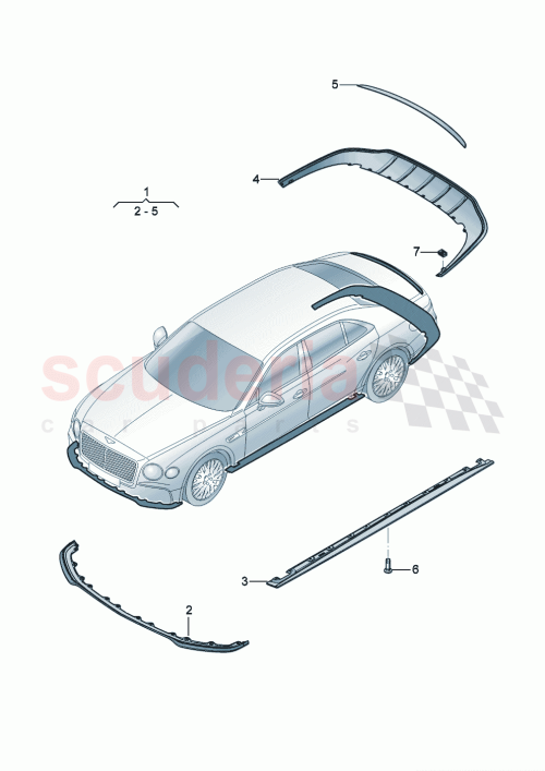 Part Diagram for Bentley 3SE071995A