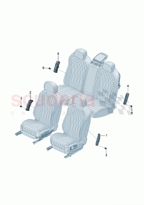 Part Diagram for Bentley 3SE880442F