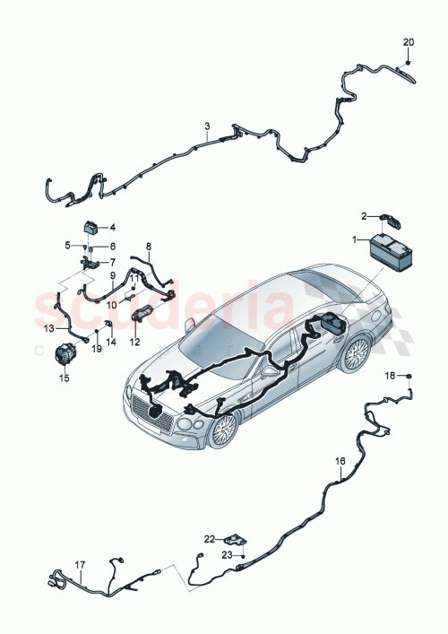 Part Diagram for Bentley 3SE971227AA
