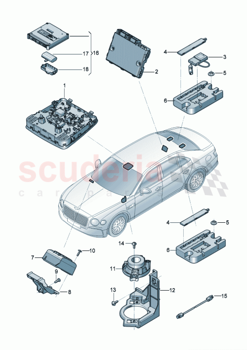 Part Diagram for Bentley 3SA868548