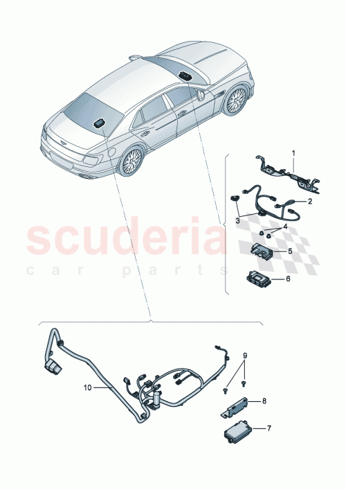 Part Diagram for Bentley 5G0035953D