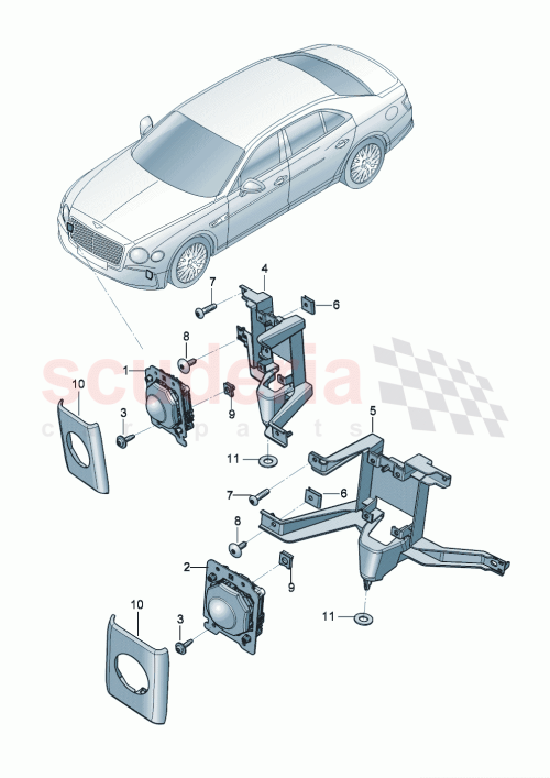 Part Diagram for Bentley 3SE807439A