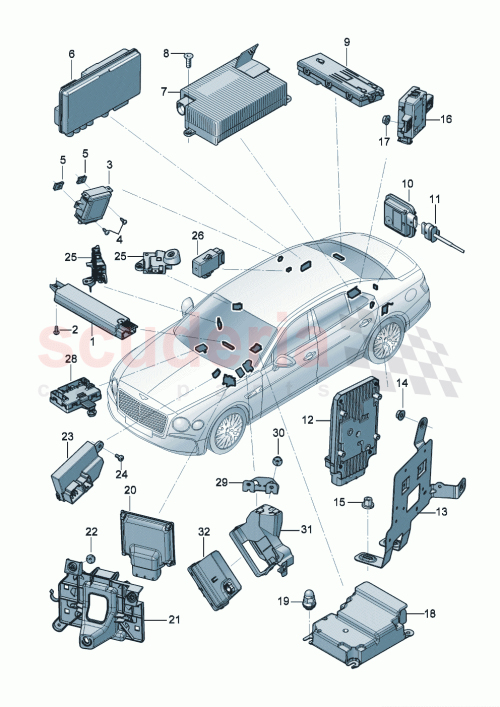Part Diagram for Bentley 3SE963271
