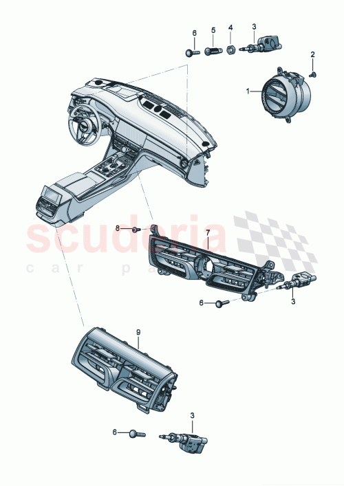 Part Diagram for Bentley 3SE819110E