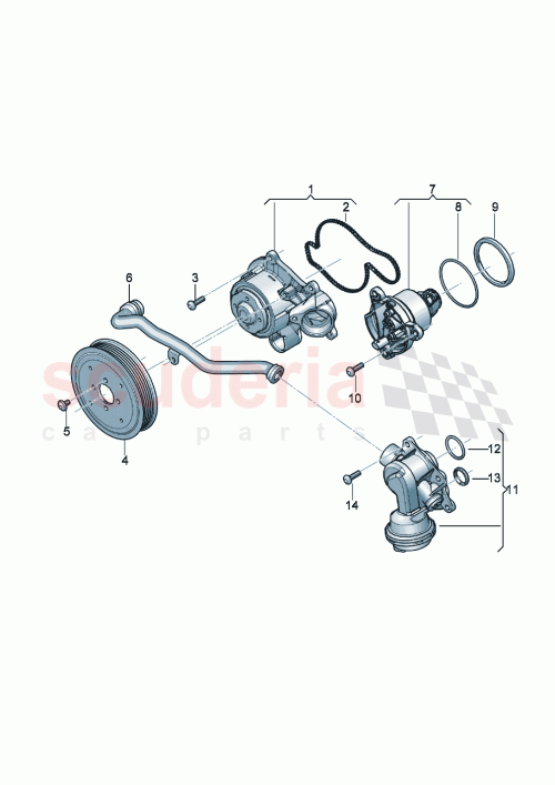 Part Diagram for Bentley 06M121119C