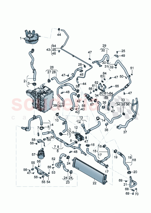 Part Diagram for Bentley 3SA 815 947 A