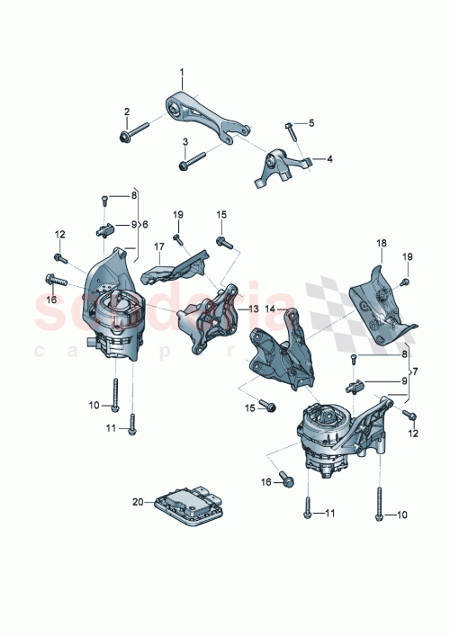 Part Diagram for Bentley 971199383A