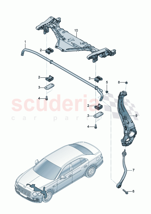 Part Diagram for Bentley 3SE616216B