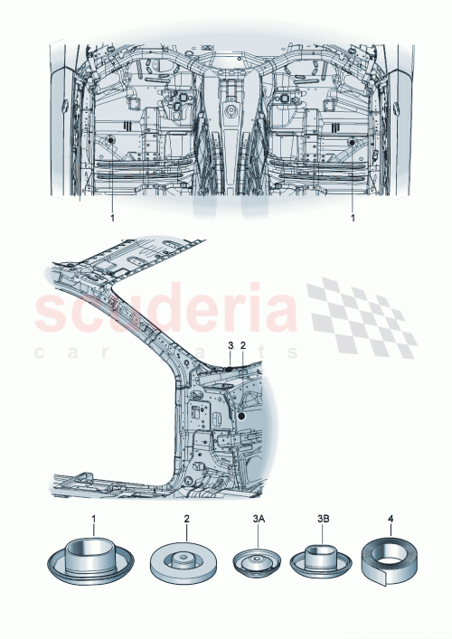 Part Diagram for Bentley 3SE 820 098