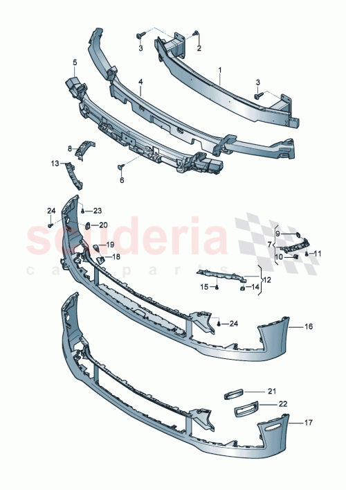 Part Diagram for Bentley 3SE807746A