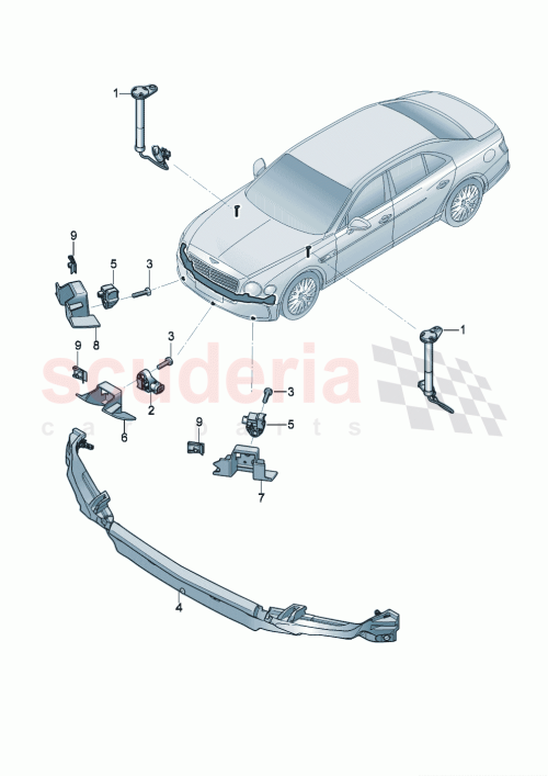 Part Diagram for Bentley 3SE807463