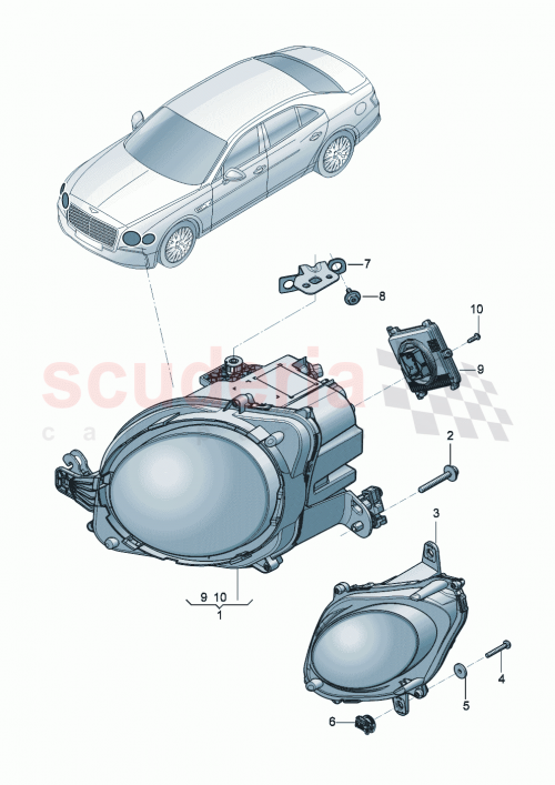 Part Diagram for Bentley 3SE941006AP