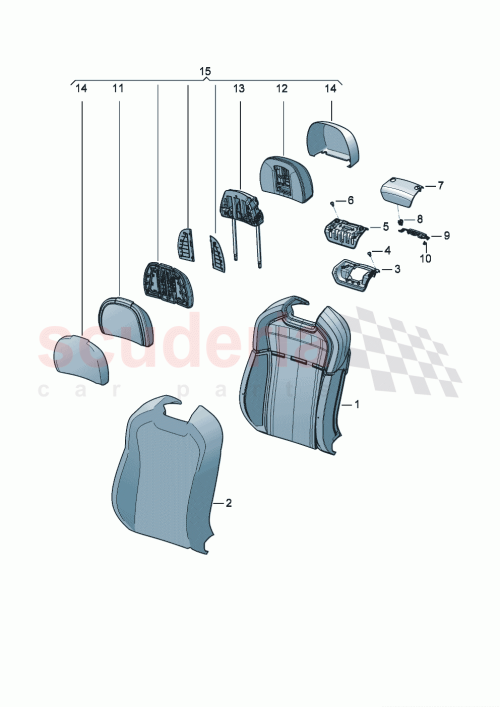 Part Diagram for Bentley 3SE881990T