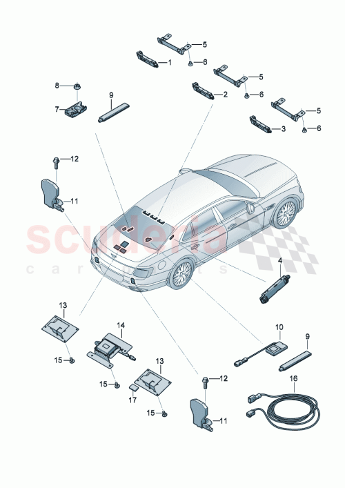 Part Diagram for Bentley 3SE035525
