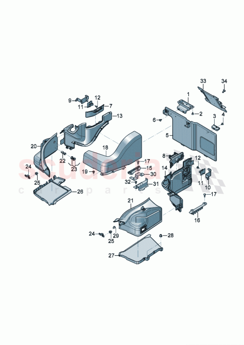 Part Diagram for Bentley 3SE867429L