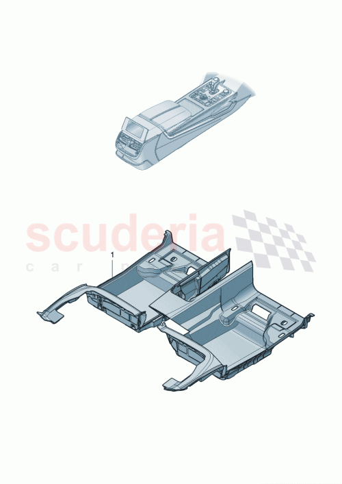 Part Diagram for Bentley 3SE 863 087 B