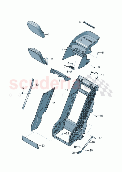 Part Diagram for Bentley 3SE 861 418 A