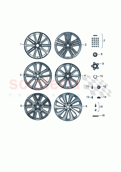 Part Diagram for Bentley 3SE601025AA
