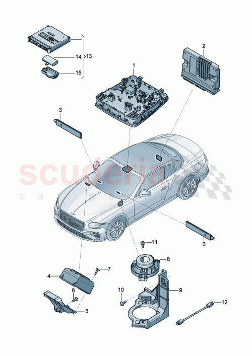 Part Diagram for Bentley 4K0 035 284 Q