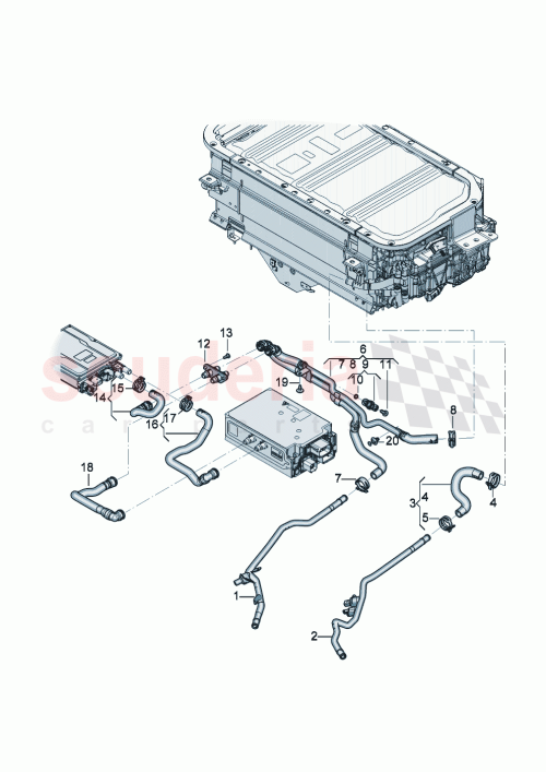 Part Diagram for Bentley 3SA 820 442 A