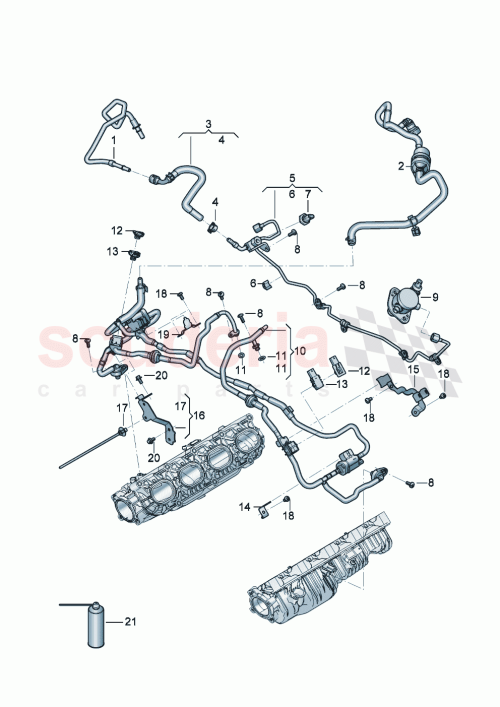 Part Diagram for Bentley 0P2 133 167 D