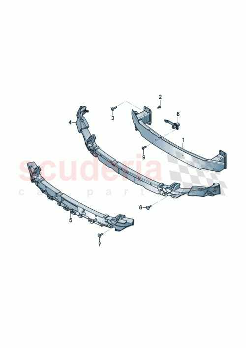 Part Diagram for Bentley 3SD807549D