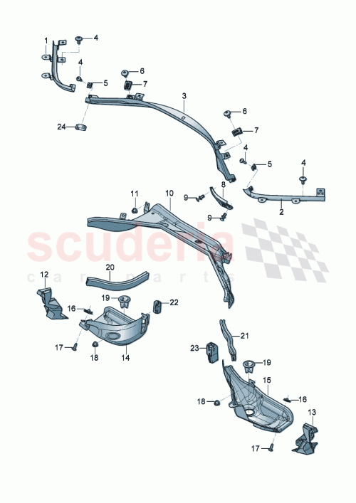 Part Diagram for Bentley 976815517B