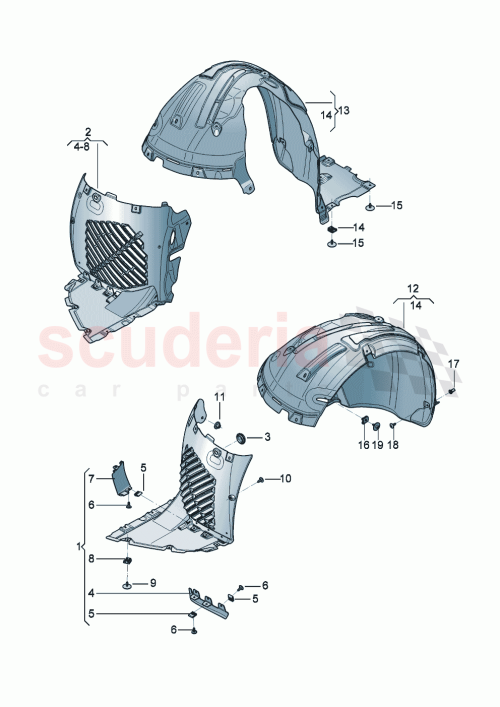Part Diagram for Bentley 3SD810908C