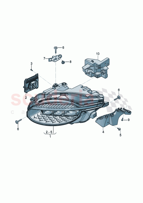 Part Diagram for Bentley 3SD941010A