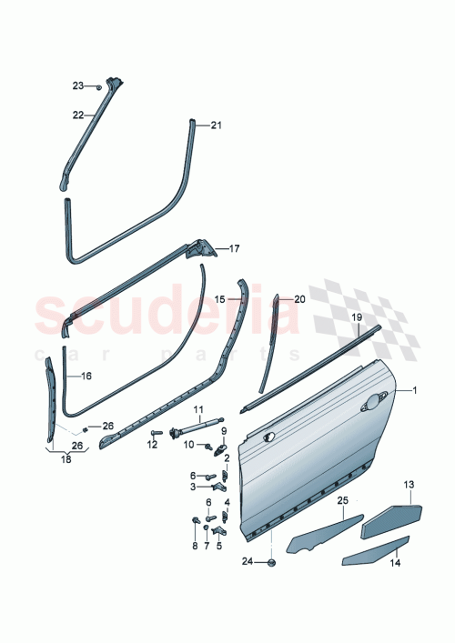 Part Diagram for Bentley 3SE823397A