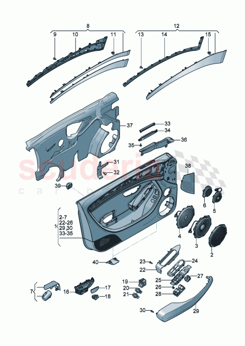 Part Diagram for Bentley 3SA 867 107 A
