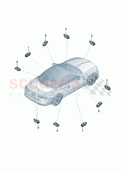 Part Diagram for Bentley 3SC947186E