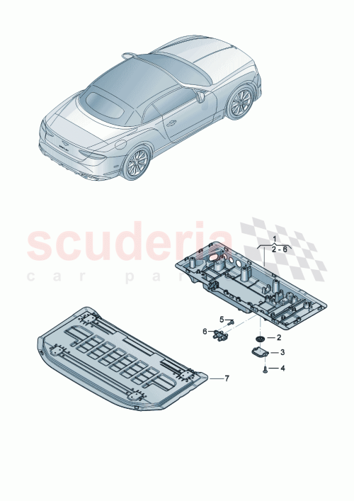 Part Diagram for Bentley 3SD804825B